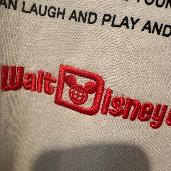 NWT Cream Crewneck Sweatshirt with Embroidered Details - Picture 6 of 14